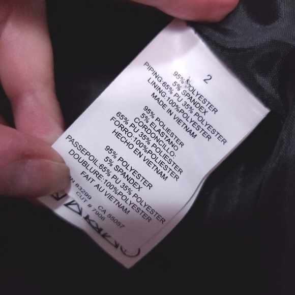 Isaac Mizrahi Live! Geometric pattern open jacket blazer size 2 (XS) black beige - Picture 7 of 10